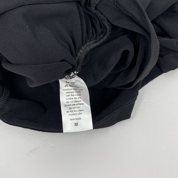 Susana Monaco mini dress bodycon criss cross cutout black stretch knit new M - Picture 5 of 5